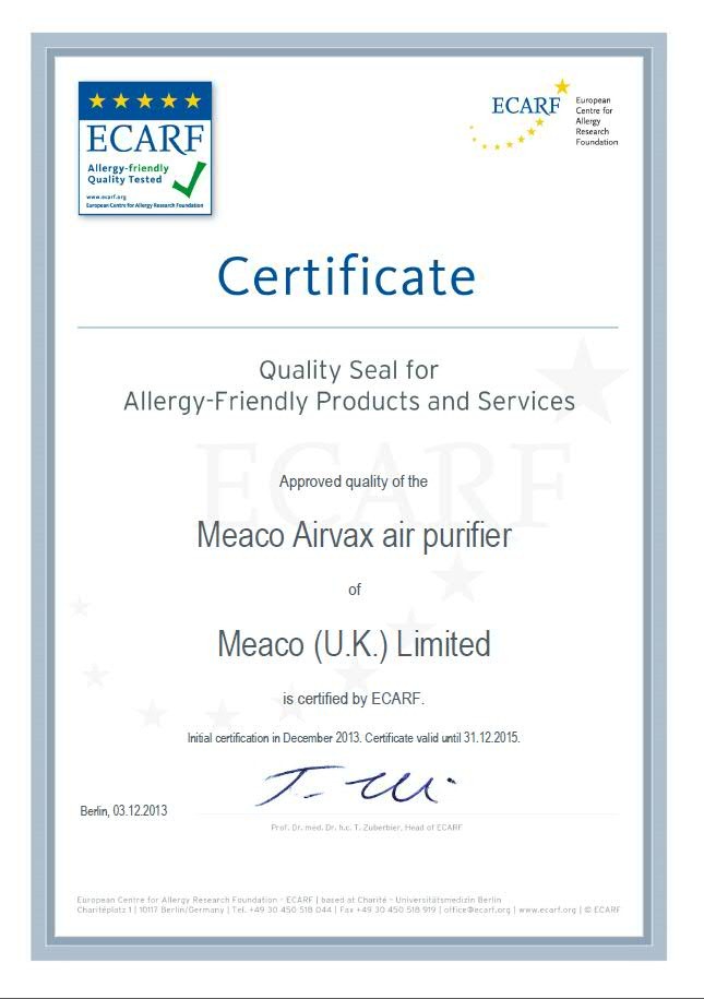 Filter for Meaco AirVax