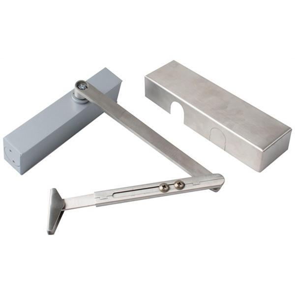 Carl F Dørlukker med rustfri stål arm og rustfri stål kappe