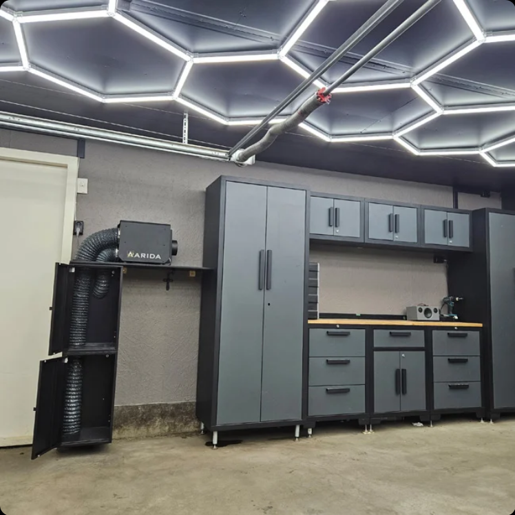 Arida Pro S19 WiFi fastmonteret affugter med HEPA-filter