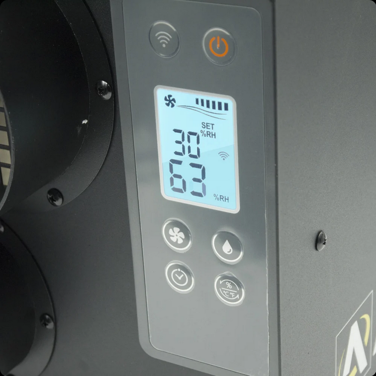 Arida Pro S19 WiFi fastmonteret affugter med HEPA-filter